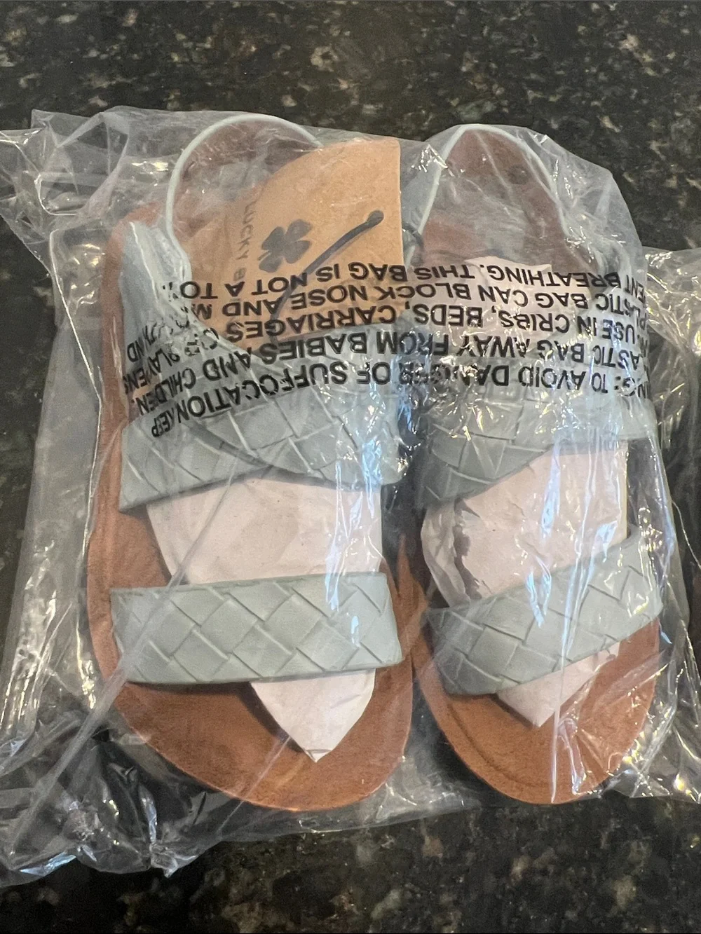 Lucky Brand Kids Light Mint Ruffle Strap Sandals size 10  toddler 2 pairs